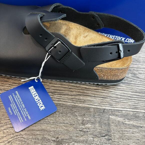 NEW Birkenstock Kay SL Black Leather - Size 40 - Picture 2 of 8